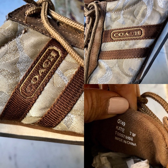 Worn Coach Kate Sneakers 7 - Picture 7 of 8